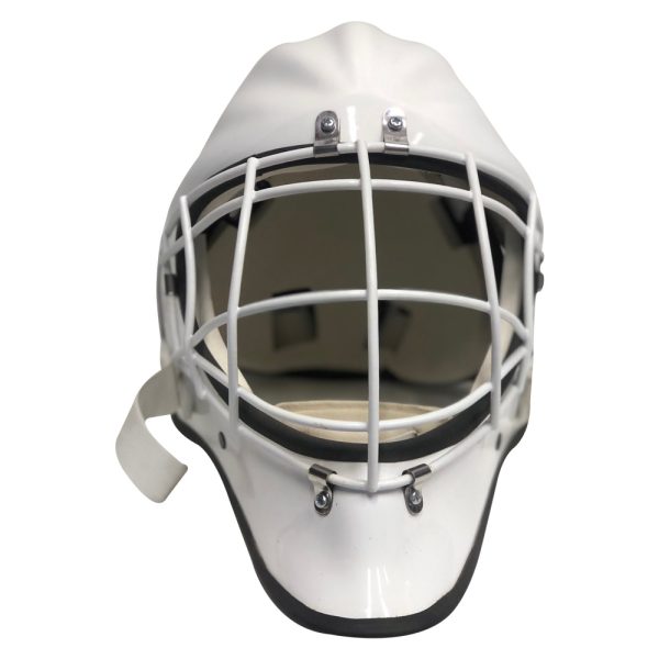 White Goalie Helmet
